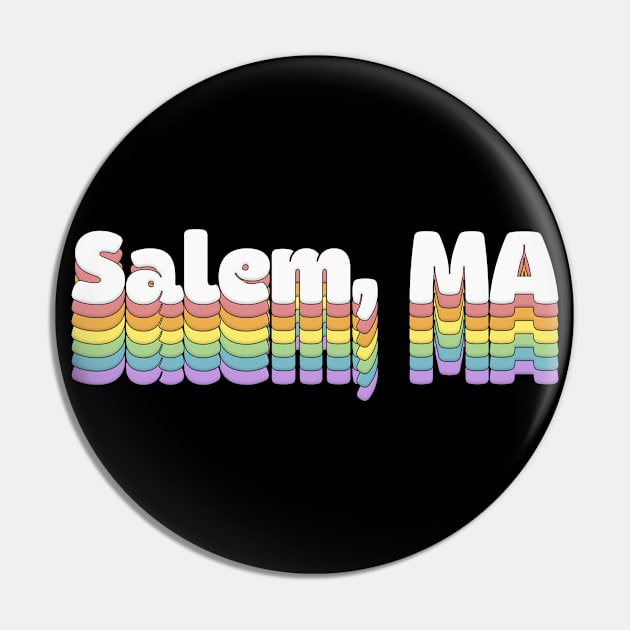 Salem, MA // Retro Typography Design Pin by DankFutura