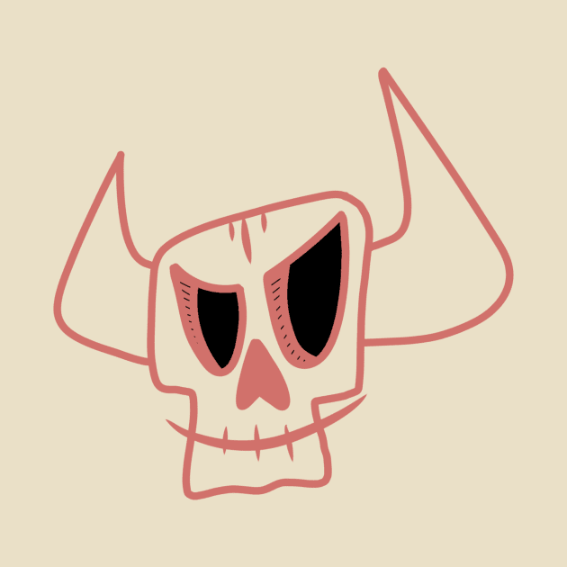 Angry skull by minimalist studio