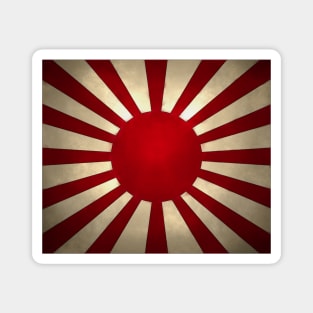 Weathered Imperial Japan Flag - Rising Sun Magnet