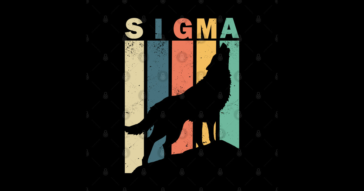 Sigma Wolf Sigma Wolf Sticker TeePublic
