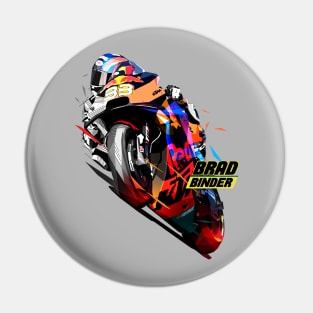 Brad Binder Low Poly Pin