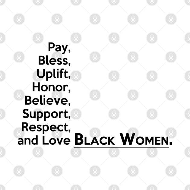 Black Women (Black Text) by tsterling