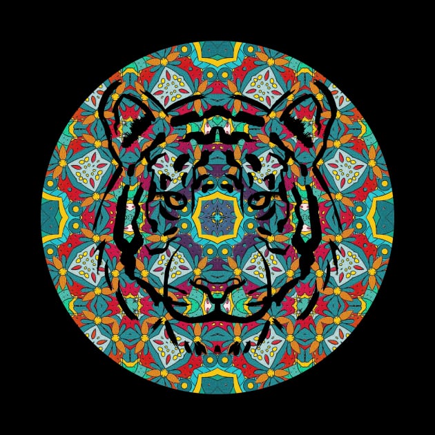 Tiger Kaleidoscope by Popup Crafty Designs