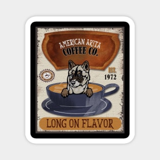 American Akita Coffee Lover Magnet