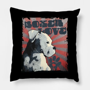 Vintage White Boxer Pillow