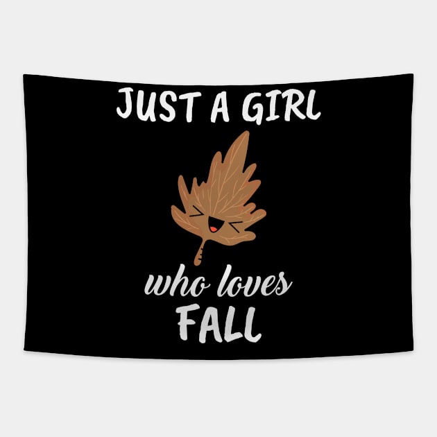 Just A Girl Who Loves Fall Tapestry by TheTeeBee