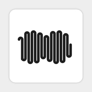 minimalistic wave pattern Magnet