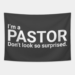 Funny Pastor Gift Quote Tapestry