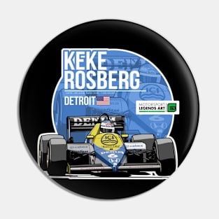 Keke Rosberg 1985 Detroit Pin