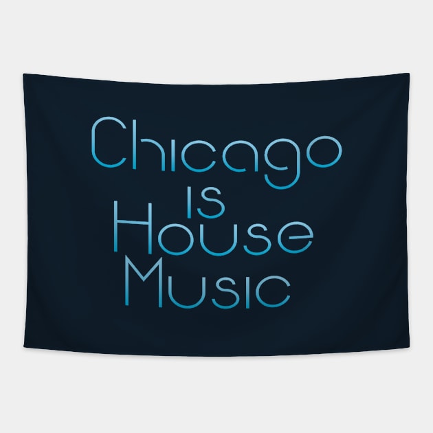 Chicago Is House Music Tapestry by eighttwentythreetees