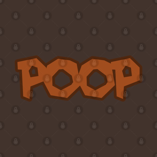 This shirt says POOP on it by LKSComic