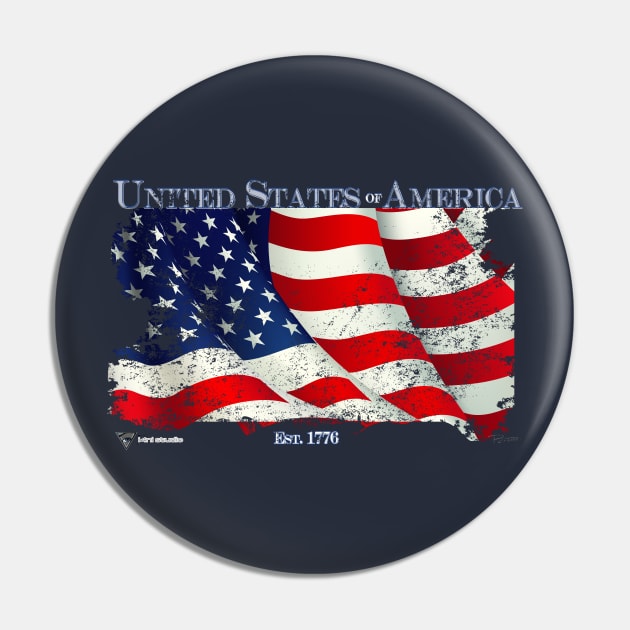 USA Pin by i4ni Studio