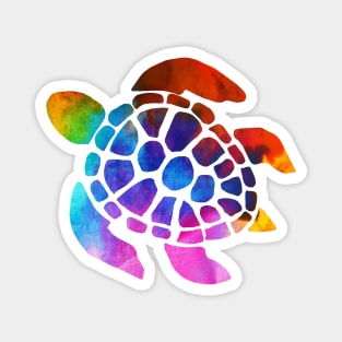 Rainbow Turtle Magnet