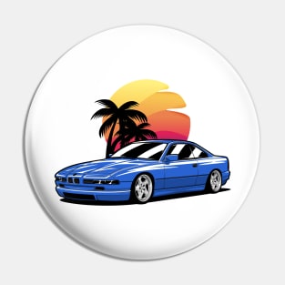 Blue E31 850 Palms Sunset Pin