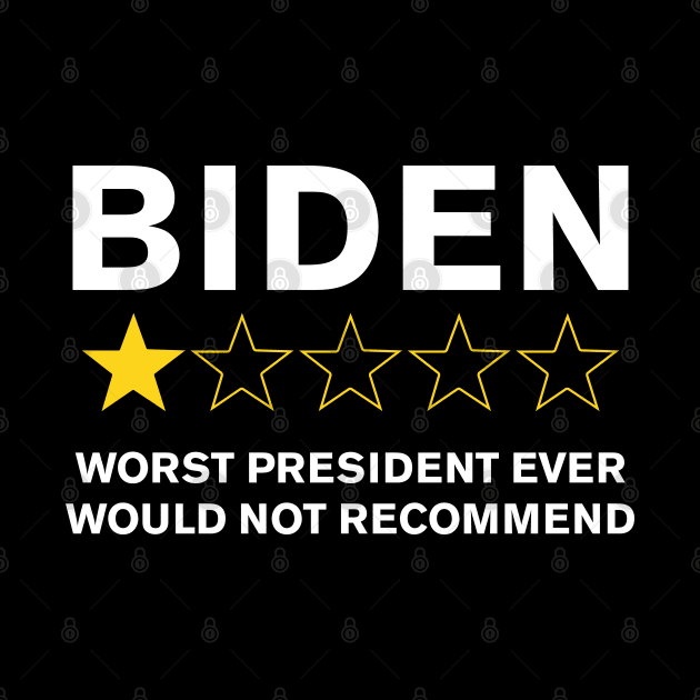 Biden Worst President Ever very bad would not recommend by stuffbyjlim