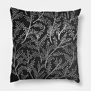 Silver Branches Pillow