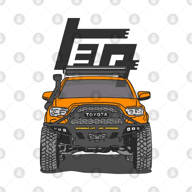 4Runner TRD Offroad adventures - Orange Essential by 4x4 Sketch