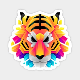 Cutout Tiger Face Magnet