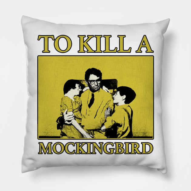 to kill a mockingbird distressed Pillow by Genetics art