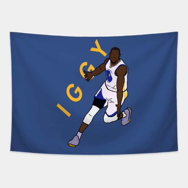 Andre Iguodala 'IGGY' - NBA Golden State Warriors Tapestry by xavierjfong