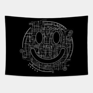 Electric Smiley Tapestry