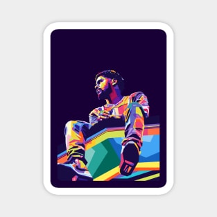 J Cole Wpap Art Magnet