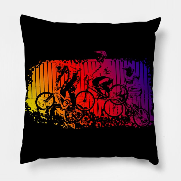 BMX Pillow by rickylabellevie