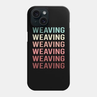 Colorful Text Weaving Weaver Phone Case
