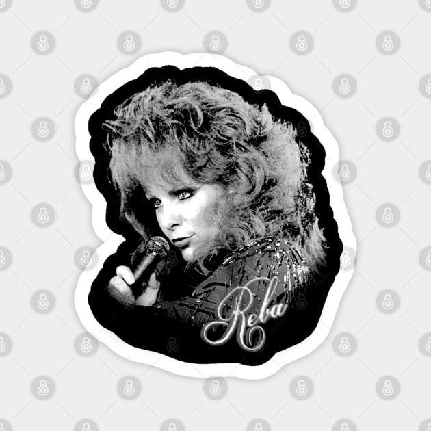 Reba McEntire // Vintage Faded 80s Magnet by RboRB