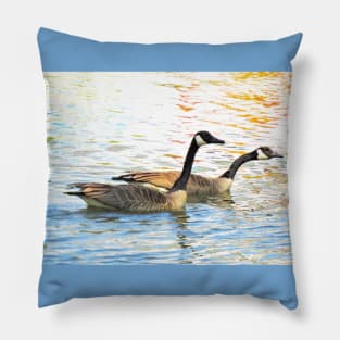 Canada Geese Pair No.4 Pillow