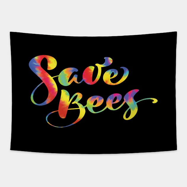 Save The Bees Tapestry by Crisp Decisions