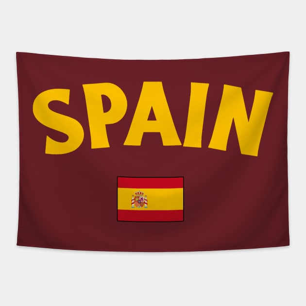 Spain Flag Tapestry by Issho Ni