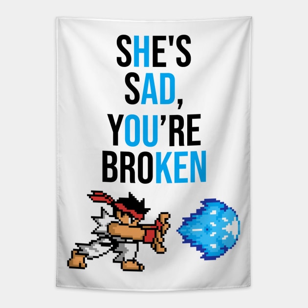 Hadouken Meme Tapestry by artsylab