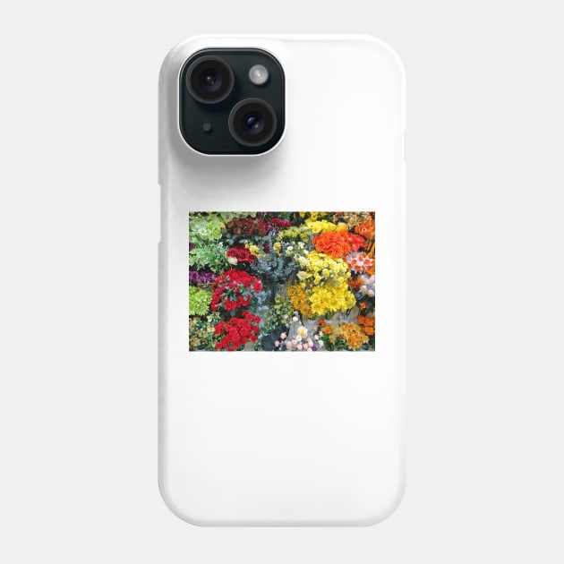 Bunches of Colourful Flowers Phone Case by pinkal