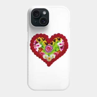 Heart of flowers Phone Case