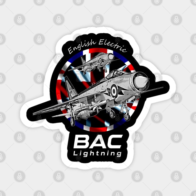 English Electric Lightning English vintage aircraft Magnet by aeroloversclothing