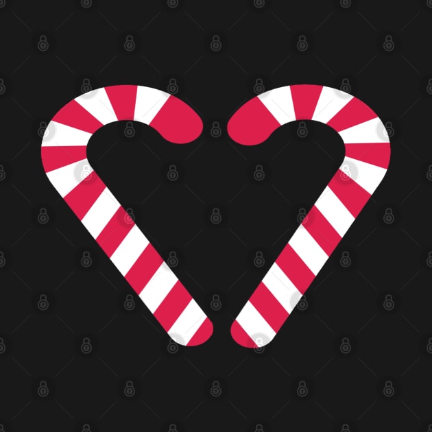 Candy Cane Heart | Candy Cane Design | Christmas Clothes by The Print Palace