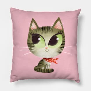 Shy Kitten Pillow