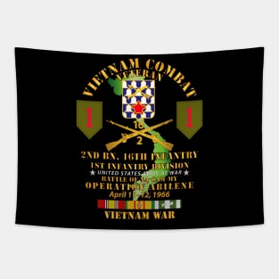 2nd Bn 16th Inf - 1st ID - Operation Abeline w VN SVC Tapestry