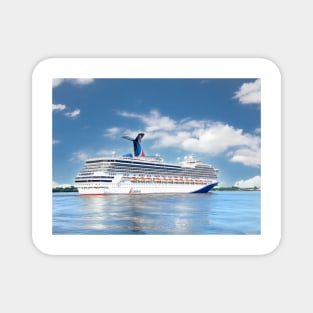 Carnival Valor Departing New Orleans on the Mississippi River Magnet