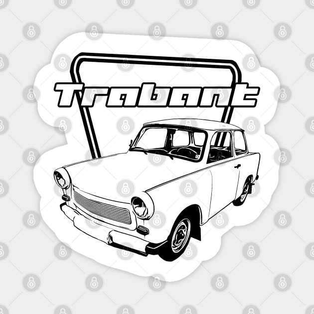 trabant Magnet by Ntdesignart