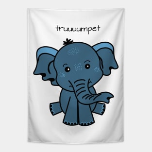 sweet funny Baby Elephant Cartoon Tapestry