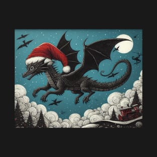 Gothic Christmas Dragon T-Shirt