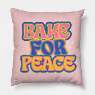 bake for peace yo Pillow