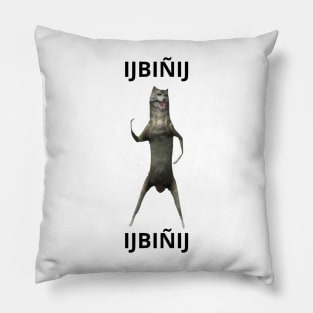 Ijbiñij wolf dancing meme animation 3d quote Pillow