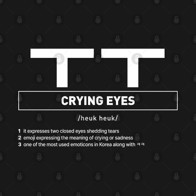 Funny Korean Slang Crying Eyes by SIMKUNG