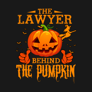 Mens The CHEF Behind The Pumpkin T shirt Funny Halloween T Shirt_LAWYER T-Shirt