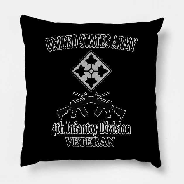 4th Infantry Division Pillow by Relaxed Lifestyle Products