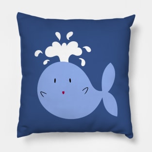 Little Blue Whale Pillow