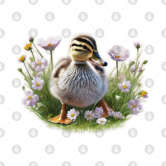 Cute mallard duckling by JnS Merch Store